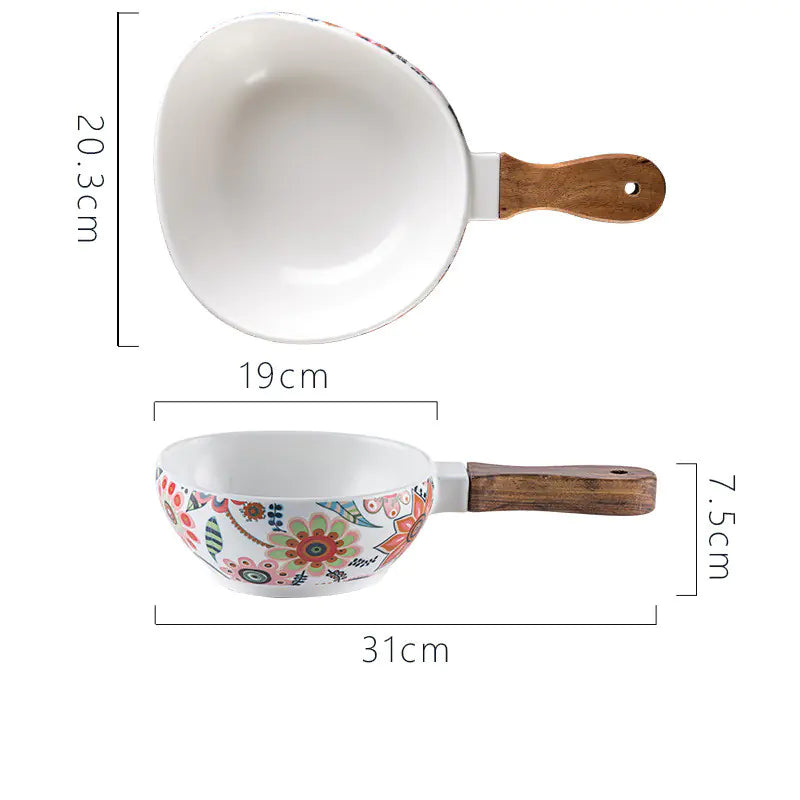 Nordic Matte Glaze Ceramic Fruit Bowl and Plates Set