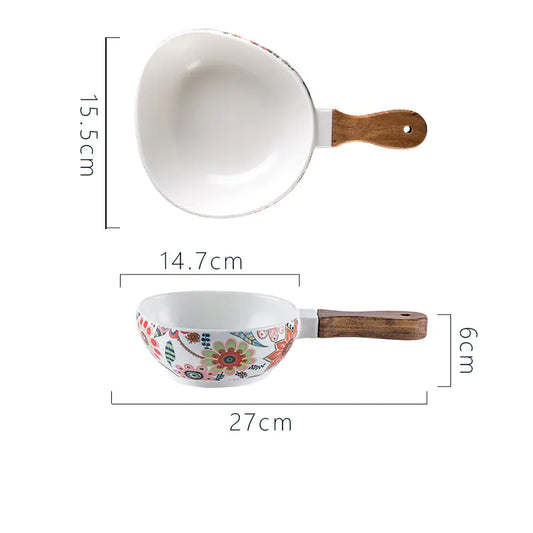 Nordic Matte Glaze Ceramic Fruit Bowl and Plates Set